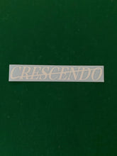 Load image into Gallery viewer, Crescendo Sticker (Gloss White/Large)

