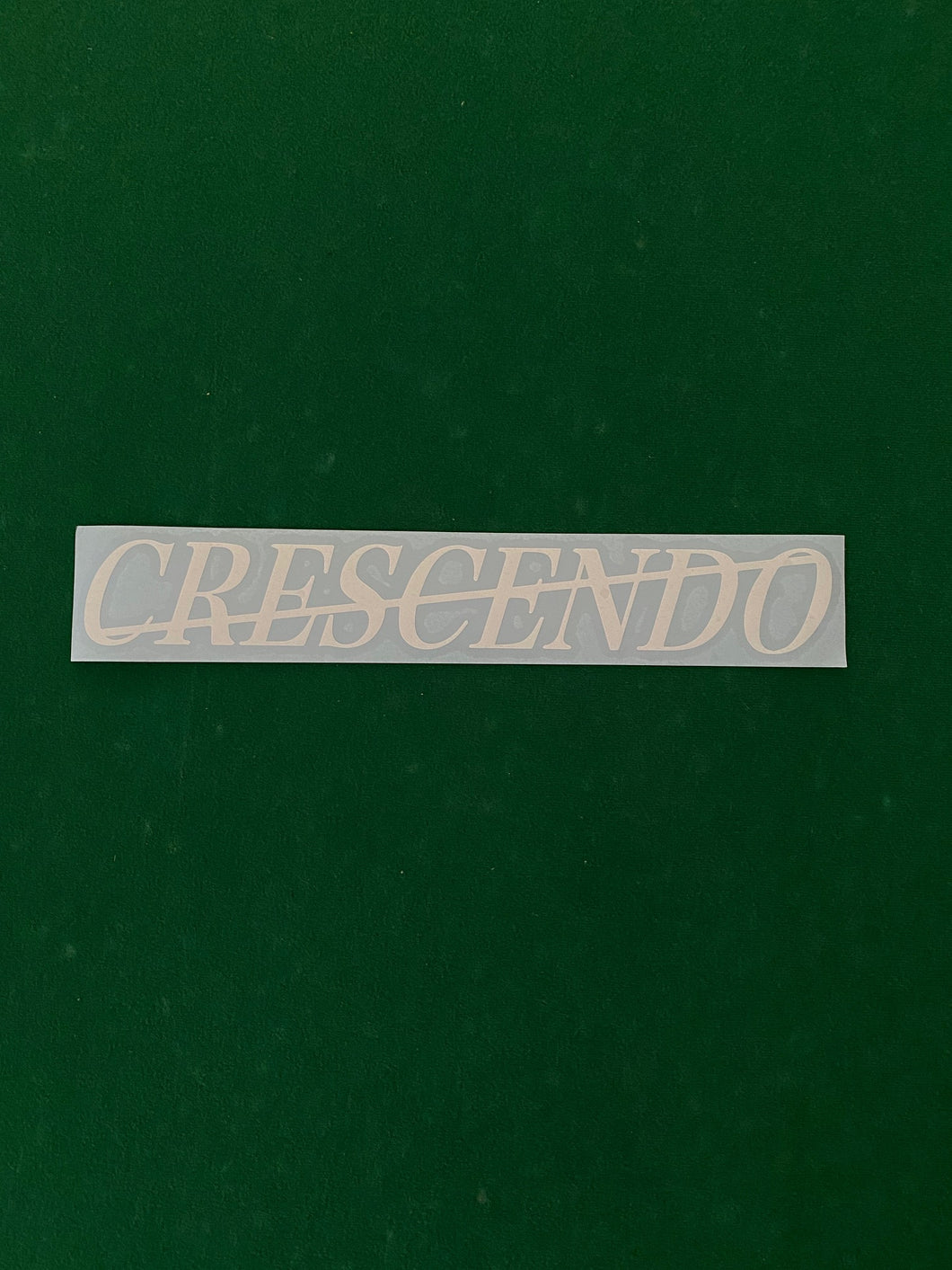 Crescendo Sticker (Gloss White/Large)